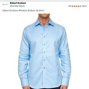 Robert Graham Light Blue Casual Shirt